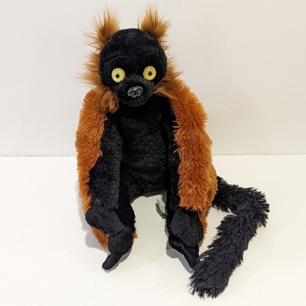 WILD Republic red ruffled lemur 12”
